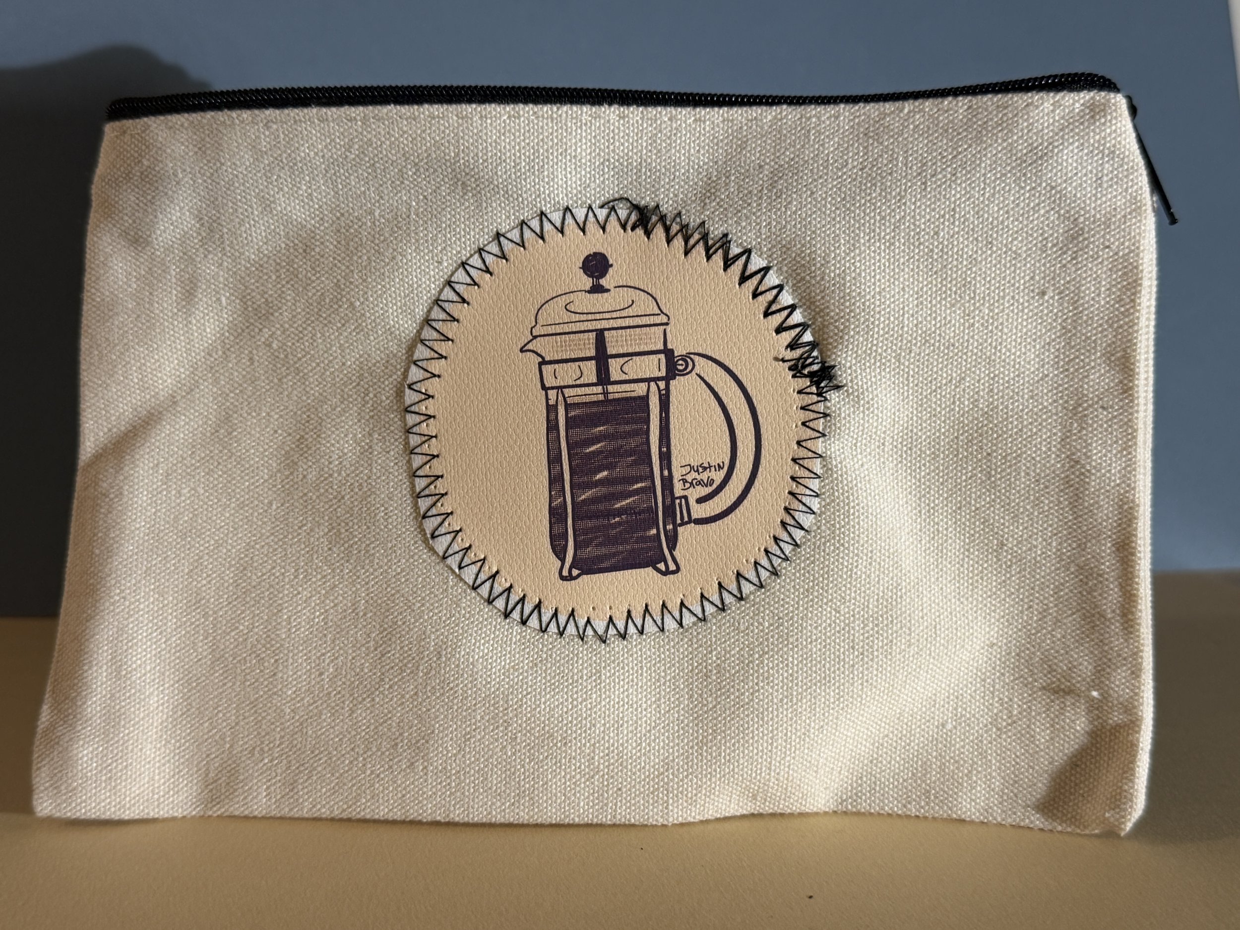 Zipper pouch - French Press