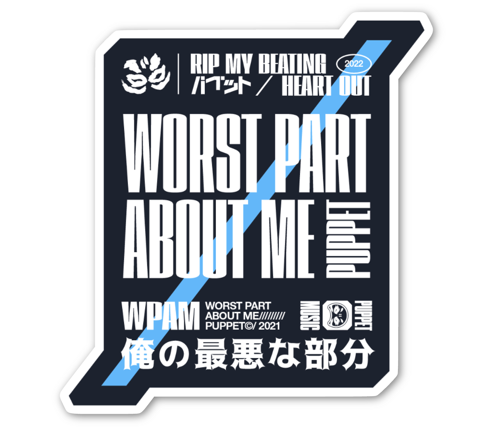 Worst Part About Me Sticker - BLACK