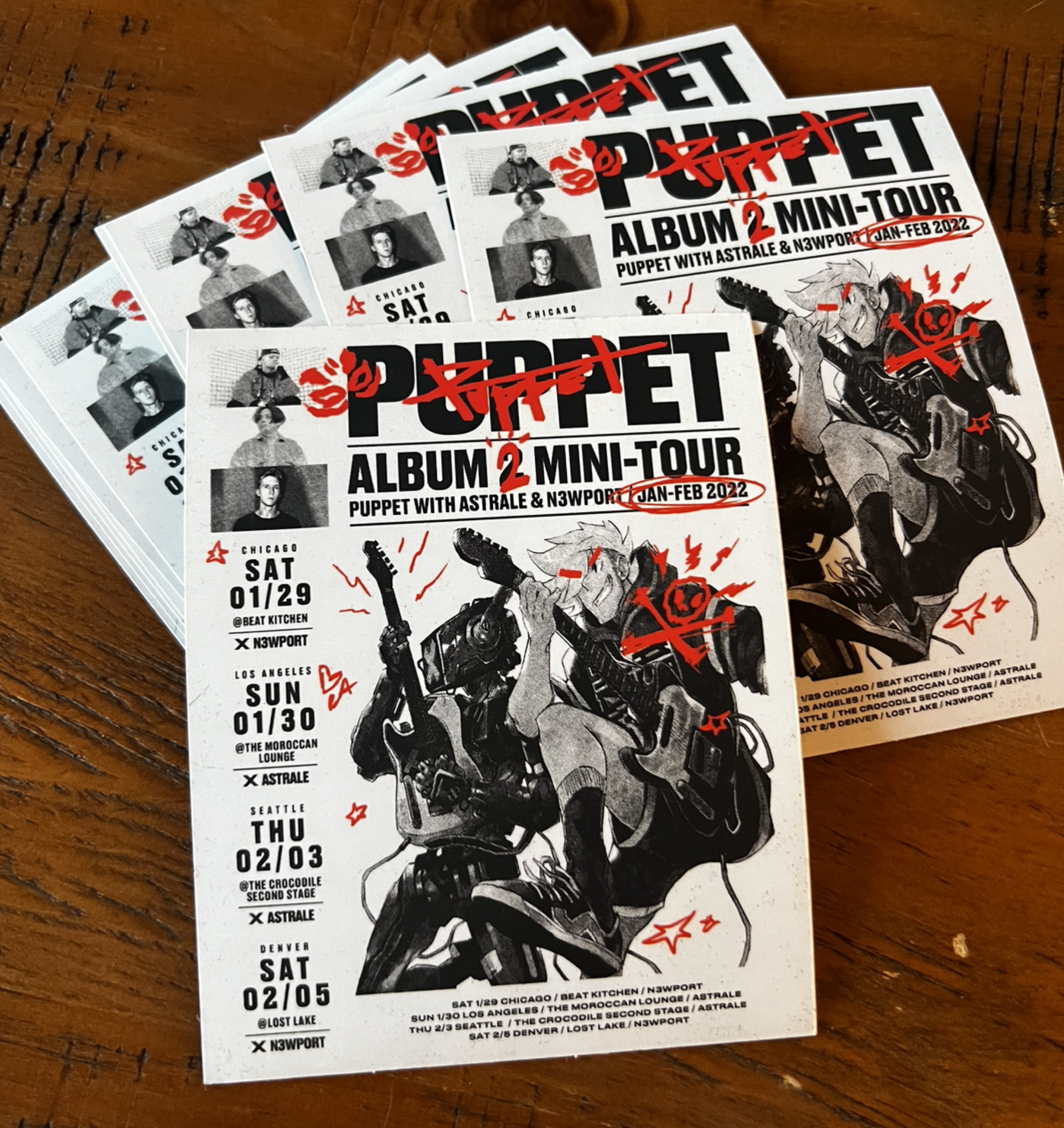 Album 2 Mini-Tour Poster Sticker