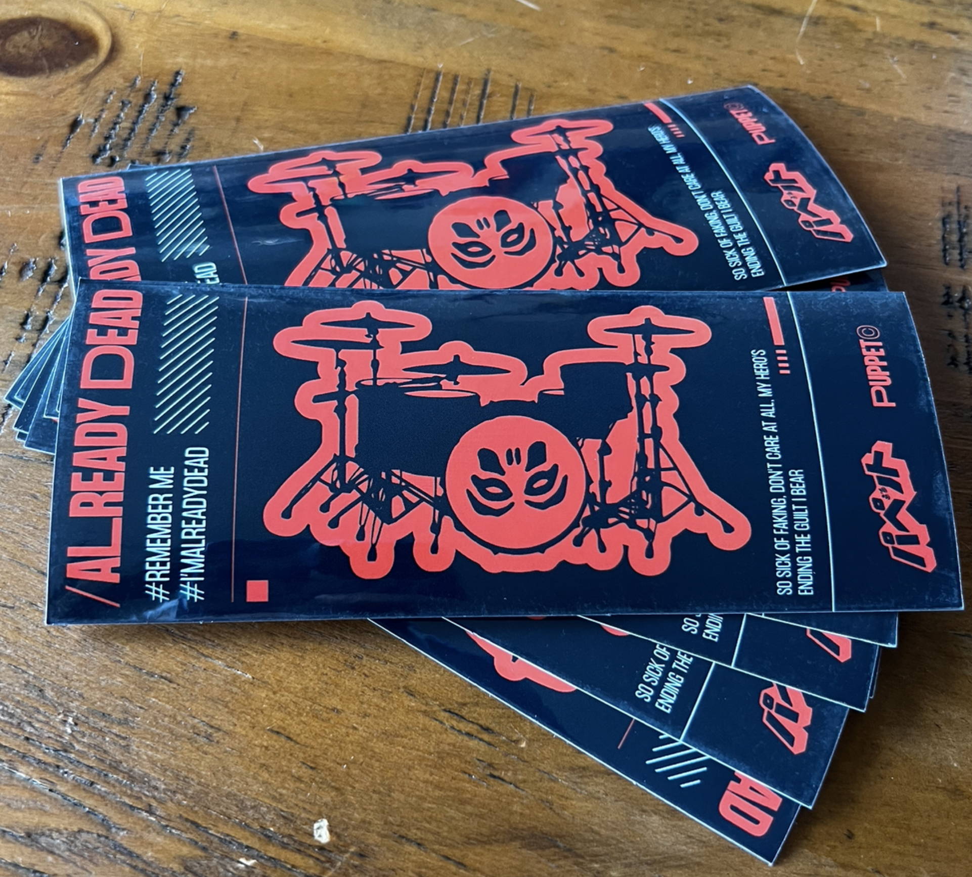 Already Dead Drums Sticker