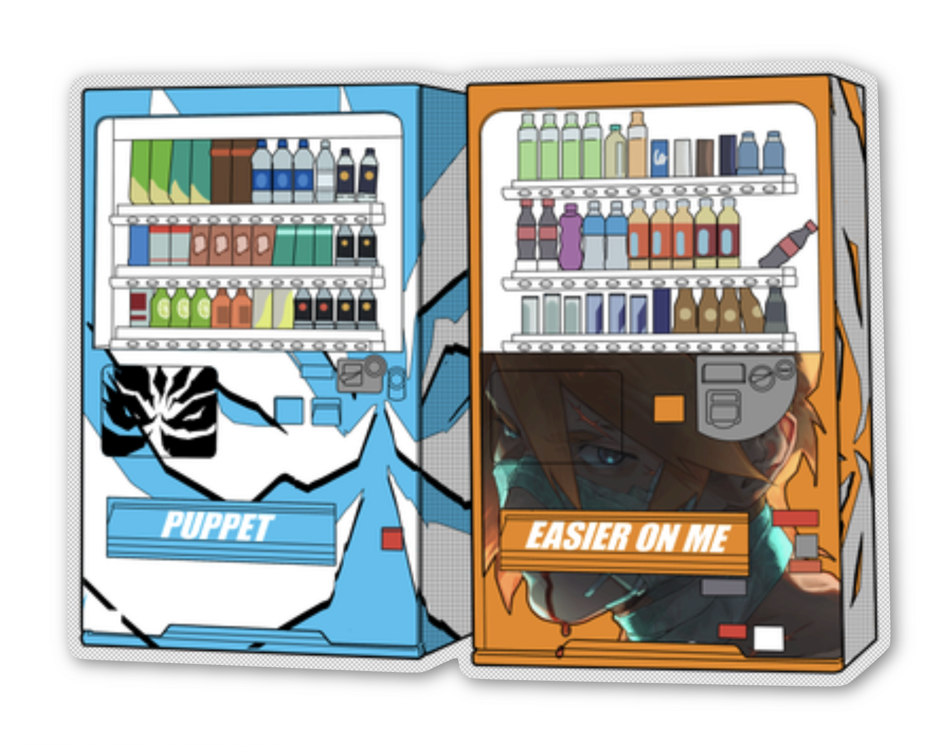 NEW! Easier On Me Vending Machine Sticker