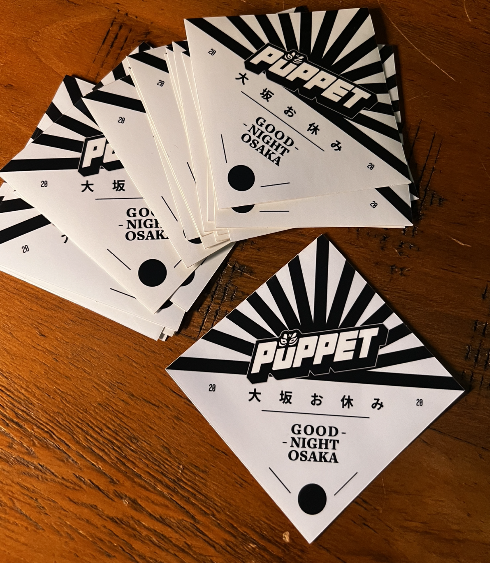 Goodnight Osaka Sticker - WHITE