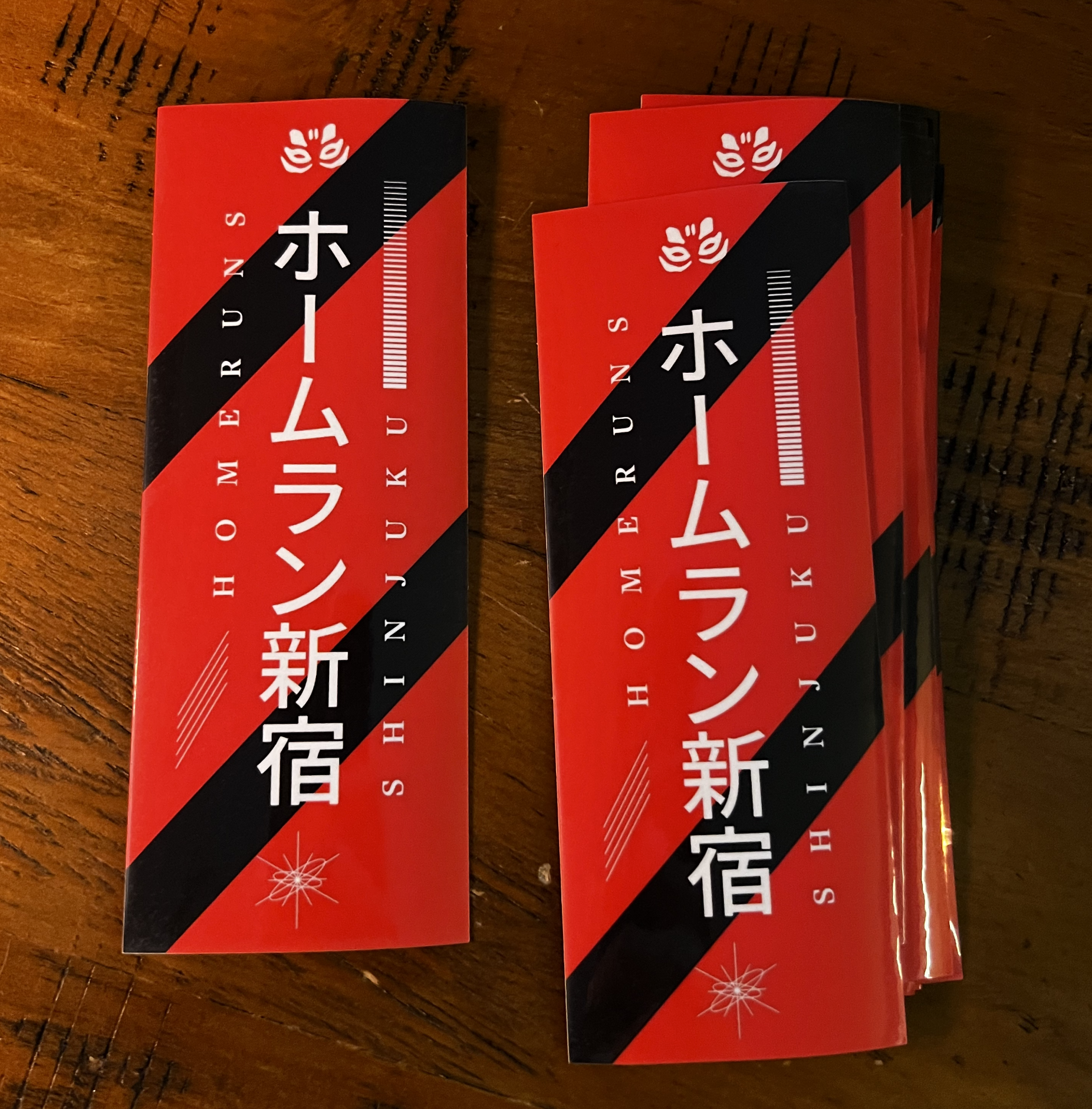 Fuji Rock "Homeruns Shinjuku" Sticker - RED