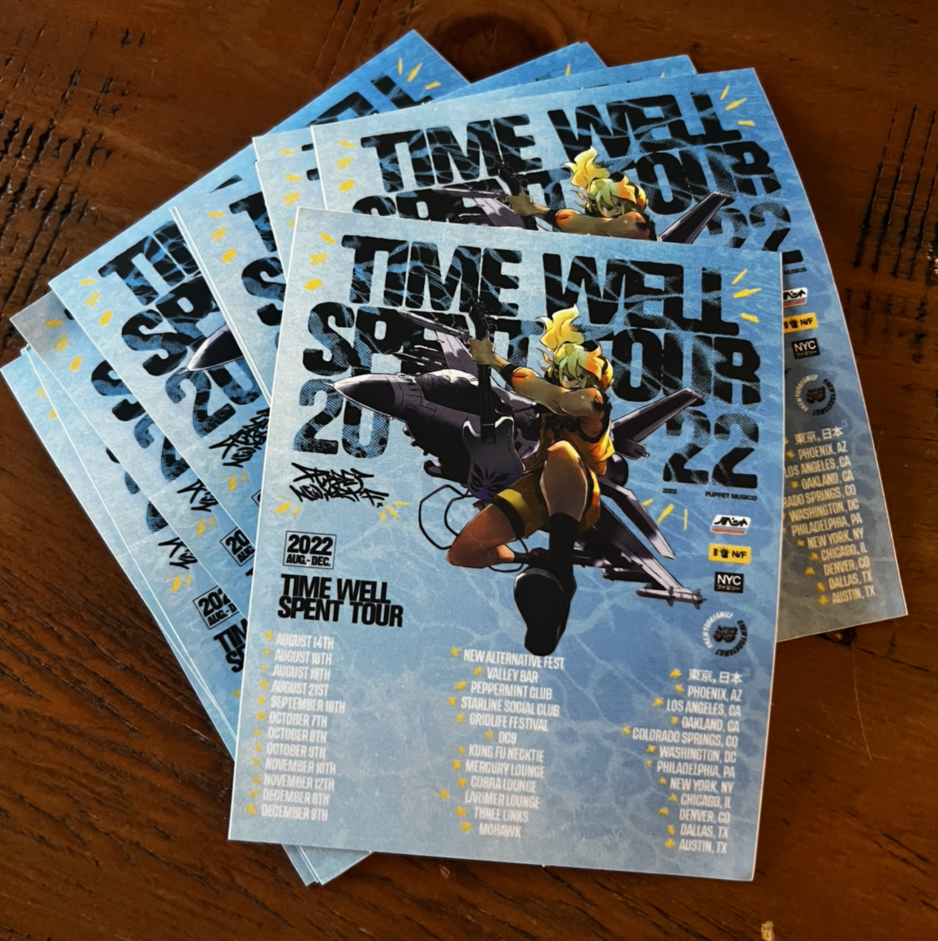 Time Well Spent Tour Poster Sticker