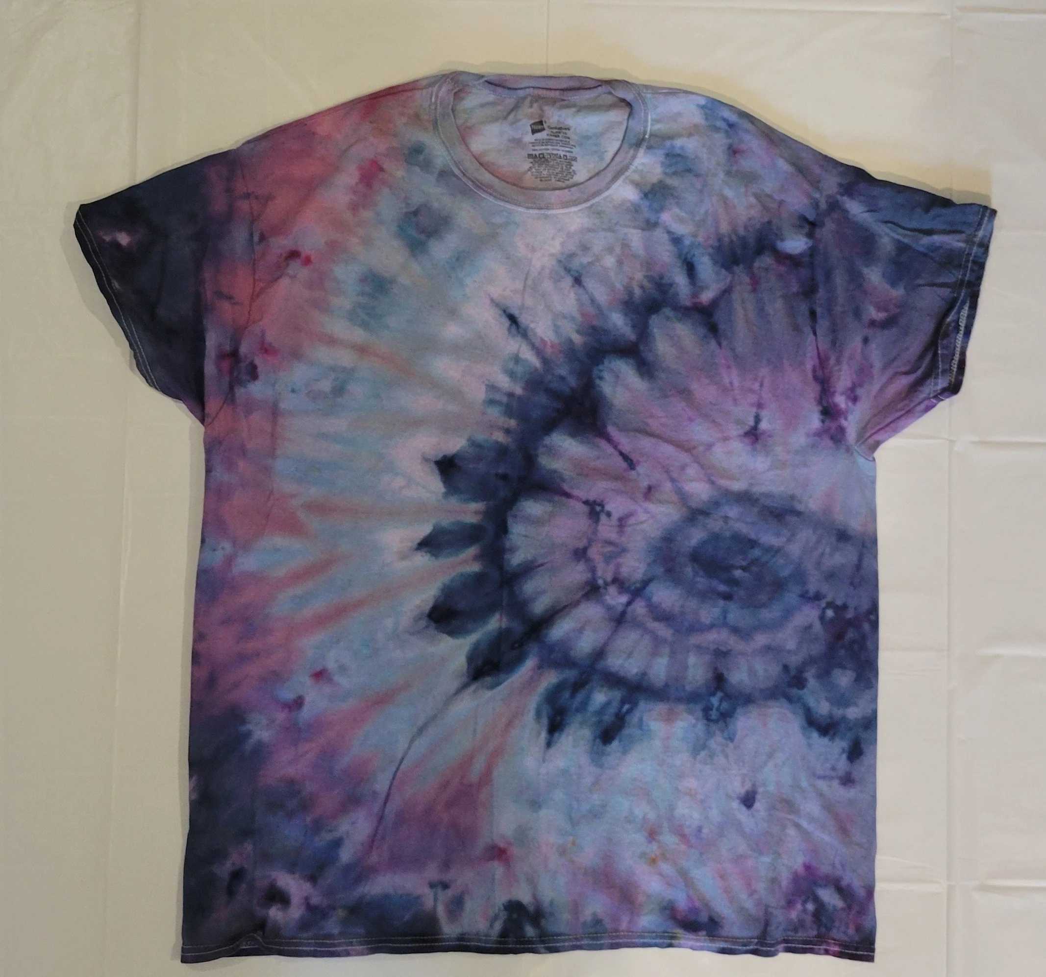 XL Calm Colors Spiral Ice Dye