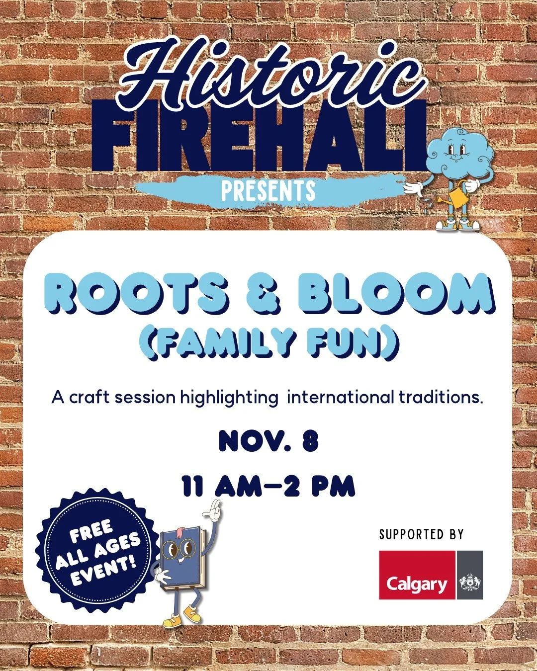 Mark your calendars for our next Firehall event &ndash; Roots &amp; Bloom (Family Fun!)

An all ages craft session featuring Mohar Gupta. 🧵 Join us for a celebration of tradition, symbolism, and artistry inspired by the culture of Bengal, India. In 