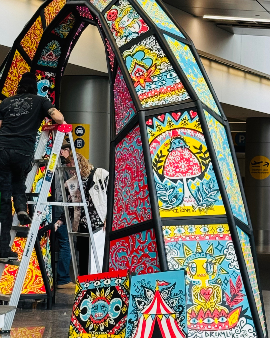 Everblue Gateway being setup at the Calgary International Airport