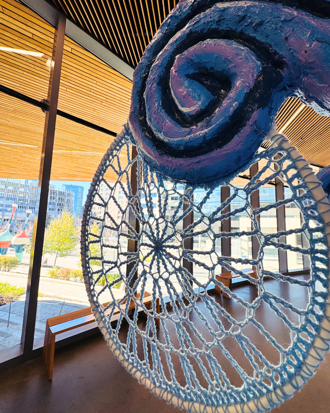 A close-up shot of Hinga at Hangin