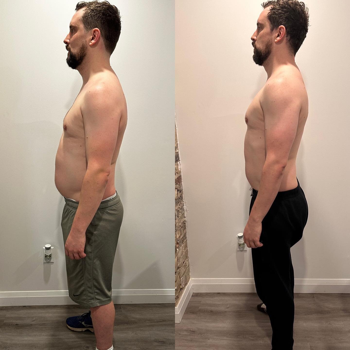 ♨️30 day progress♨️

⬆️Muscle mass
⬆️Posture 
⬆️Chest definition
⬆️Energy &amp; strength
⬇️Abdominal fat &amp; overall body fat 

Shoutout to my client Martin for his progress so far. We keep pushing! 
Let&rsquo;s goooooo🙌

@martinanddagger 

#onemo