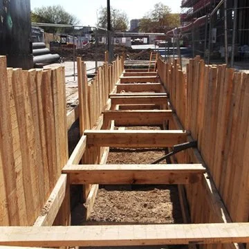 Square Set Shoring Excavation Shoring Design — CMK Engineering
