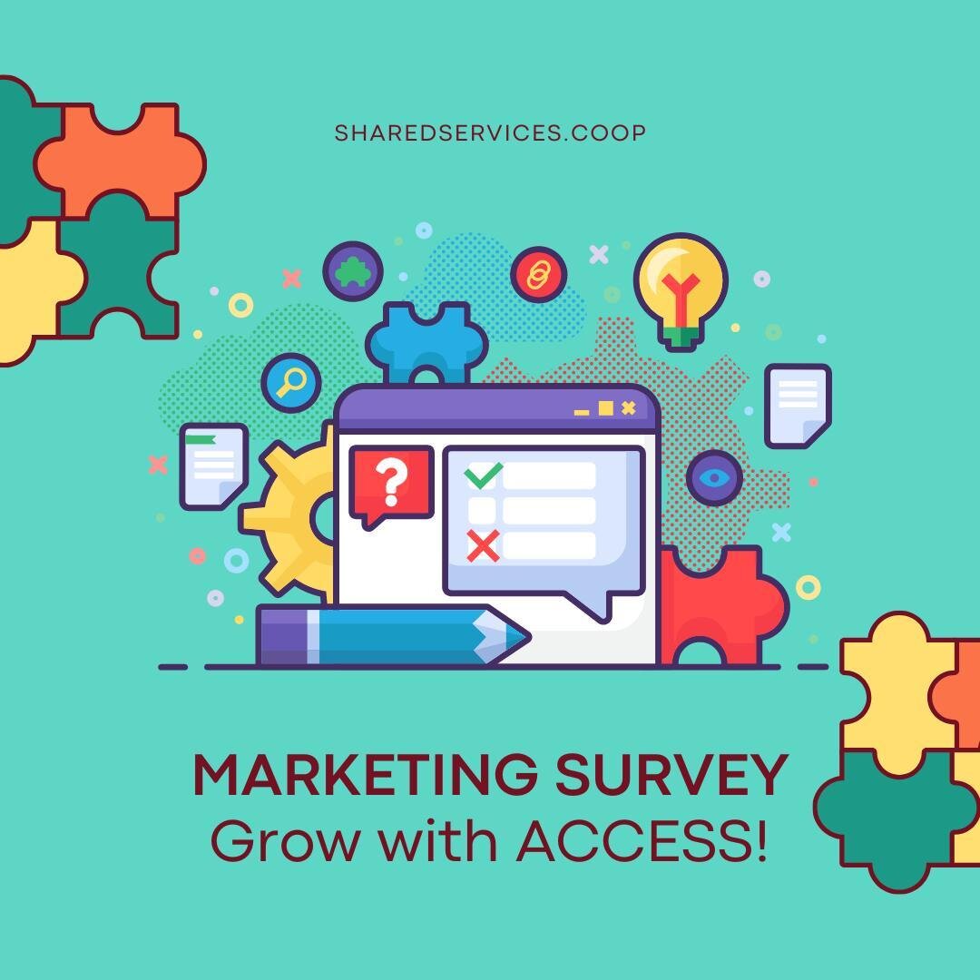 LAST CHANCE:

The ACCESS team invites you to help us develop our next service, Marketing &amp; Communications, which we will launch to support organizations like yours across Canada.

Take our survey and grow your business with ACCESS today!

The sur