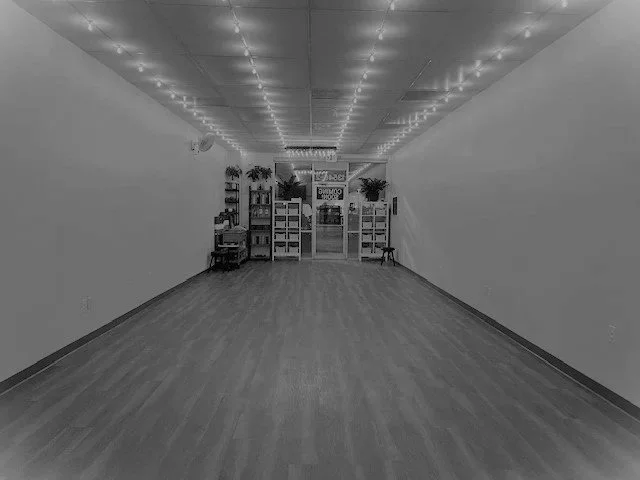 cozy and inviting yoga studio