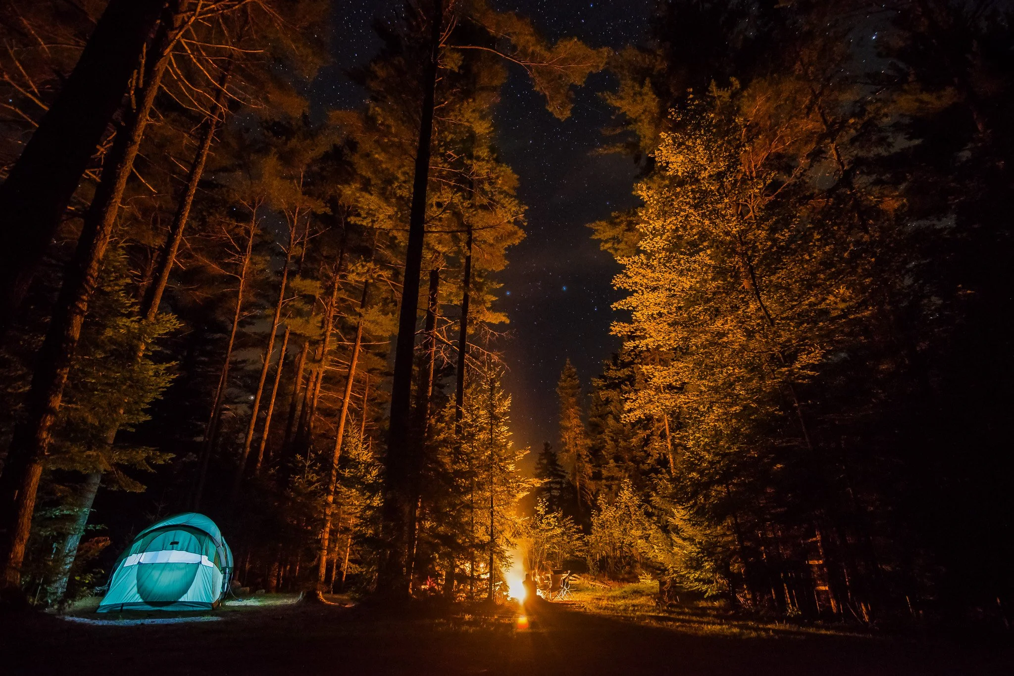 Crazy Horse Campground under the stars
