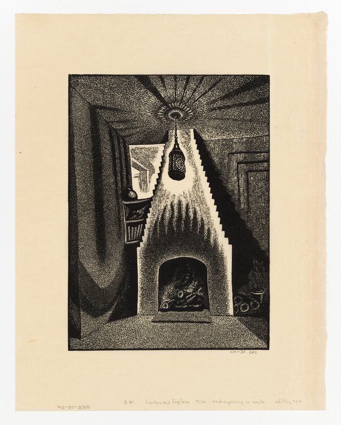 1932 Lantern and Fireplace 1931–1932.jpeg