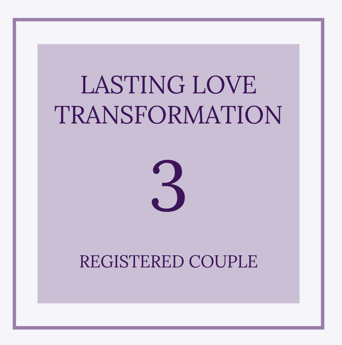 Transformation #3-Registered Couple