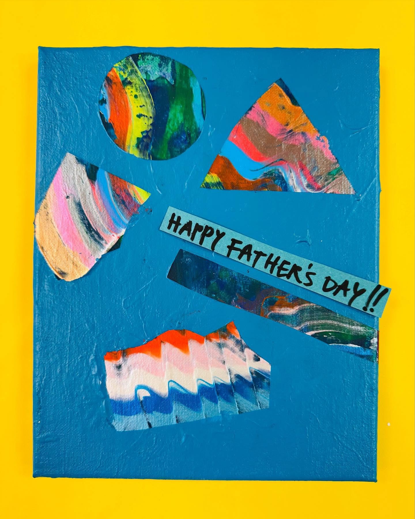 🩵
Happy Fathers Day Dads!
//
#kidart #painting #abstract #kidcrafts #artstudio