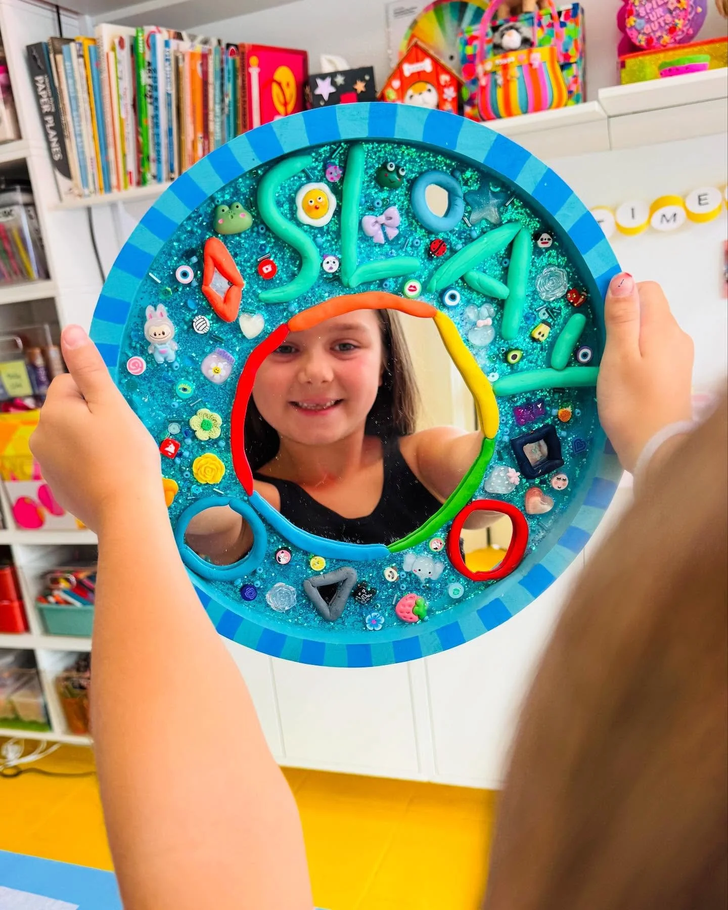 😍
SLAY POOKIE!
//
Kids killed it with these cute mirrors!!
#diymirror #kidart #kidcrafts #crafts #mirror #artclass #artstudio #kawaii #cutesy #colorful #kids #makeit