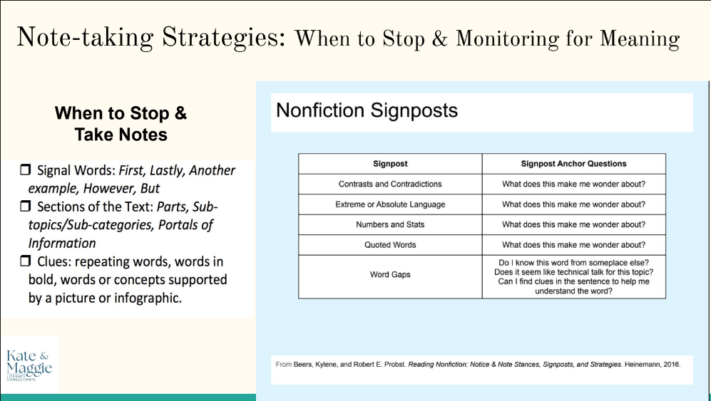 Notetaking, Paraphrasing, and Summary Slidedeck