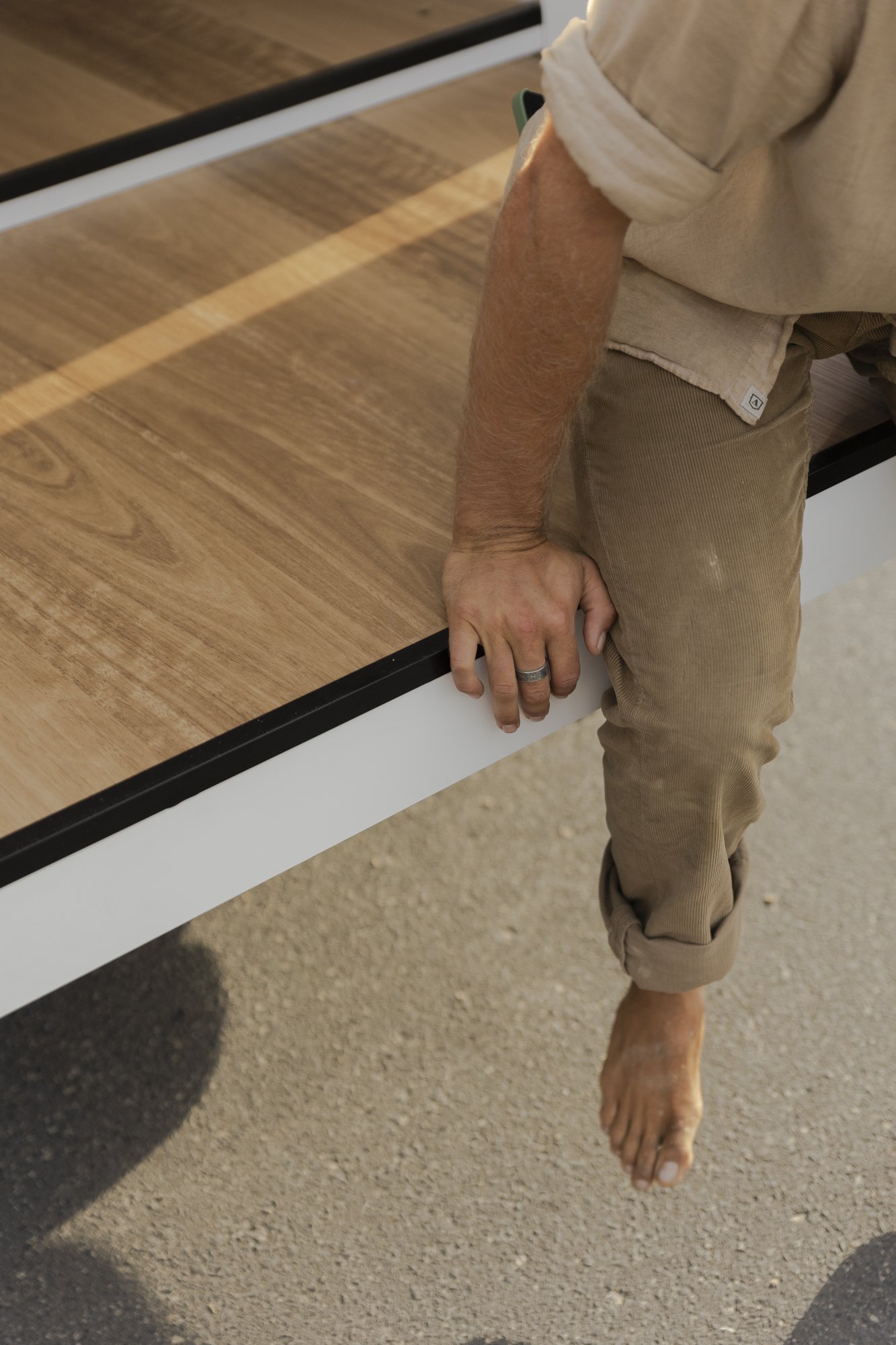 Considered storage and natural finishes