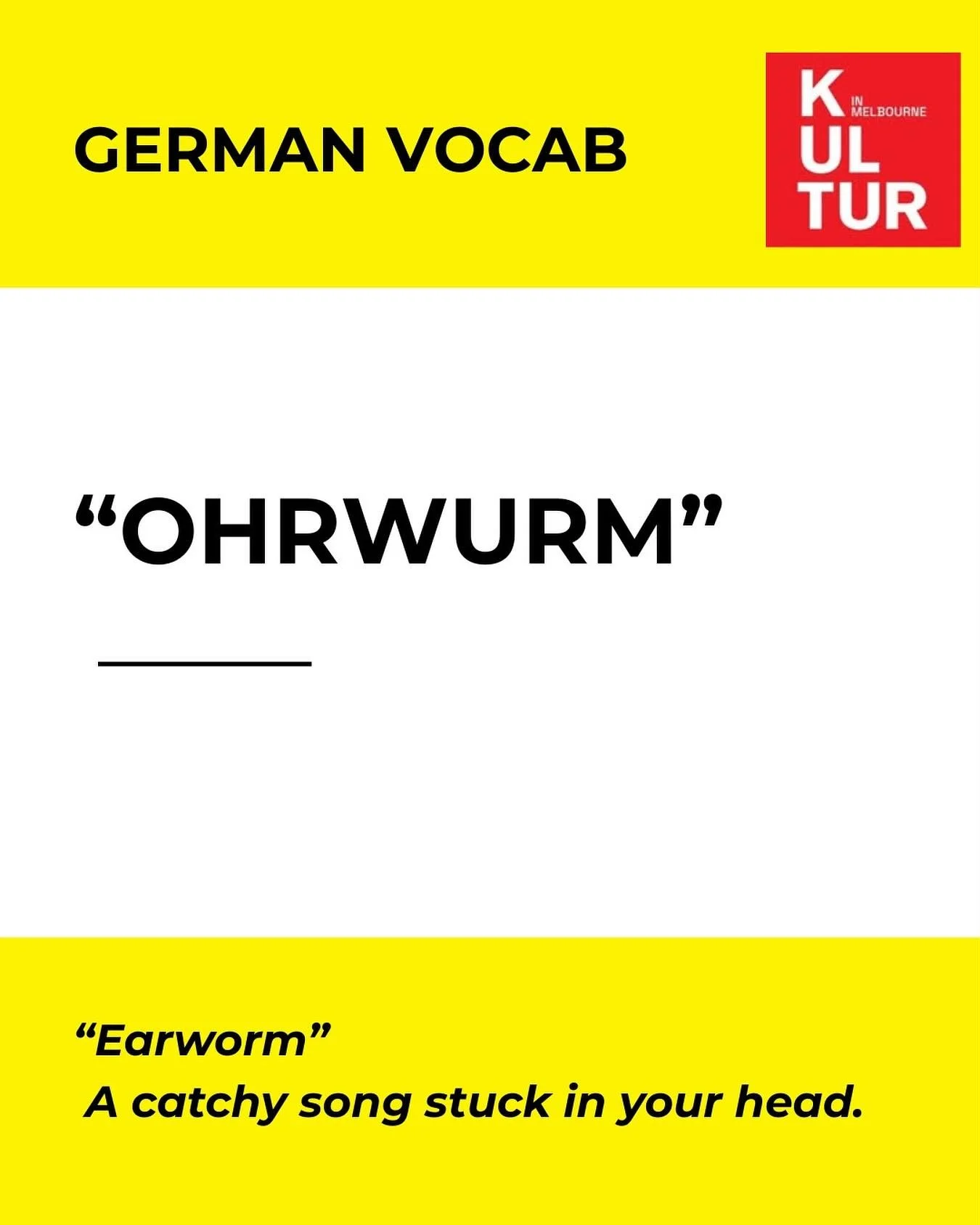 Have you heard of this German phrase before?

#KulturinMelbourne #GermanVocab