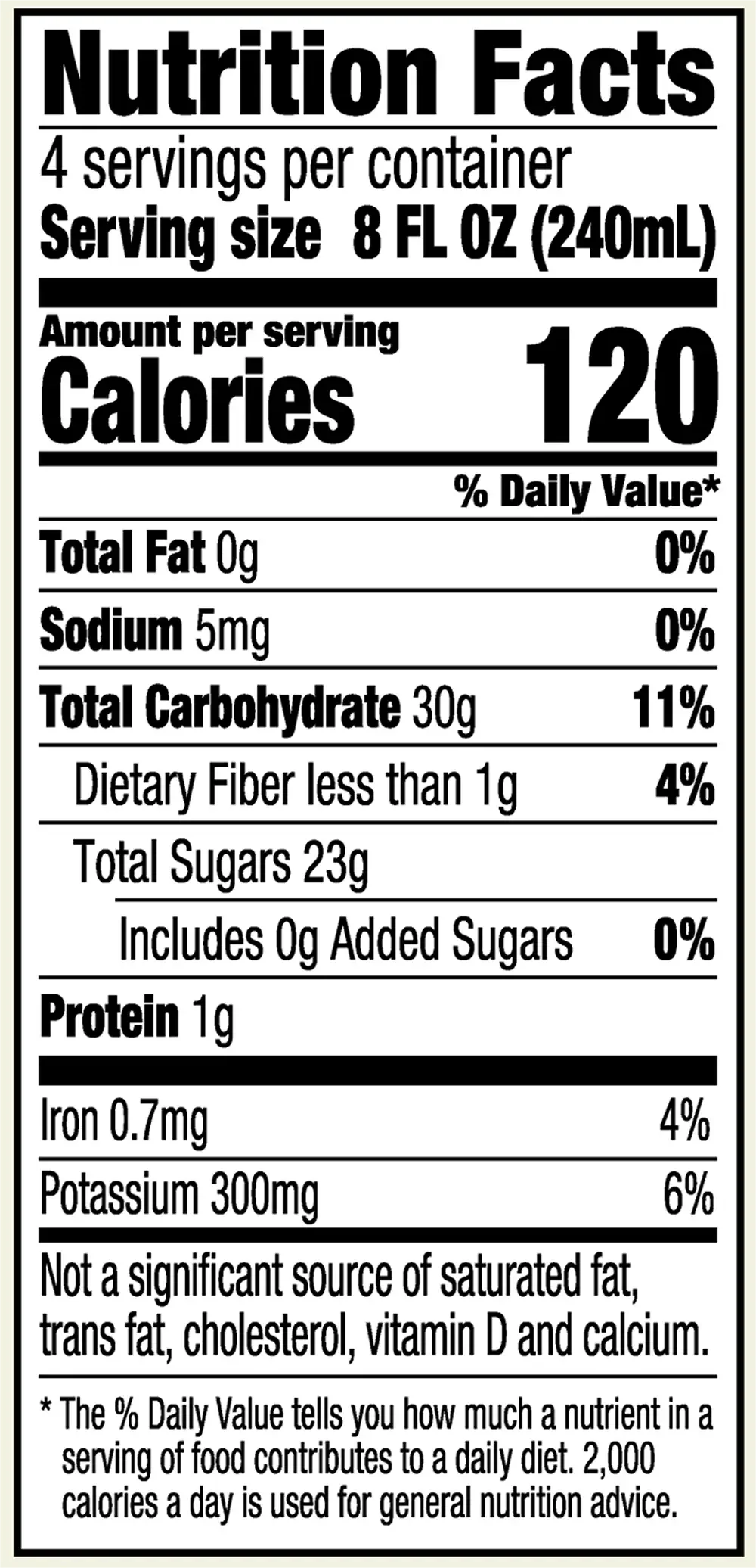 pineapple cranberry nutritional