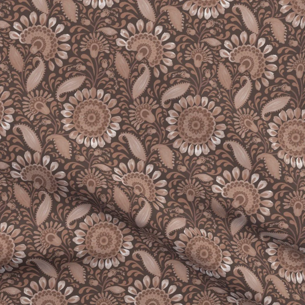 fantasy floral-monochrome-watercolor