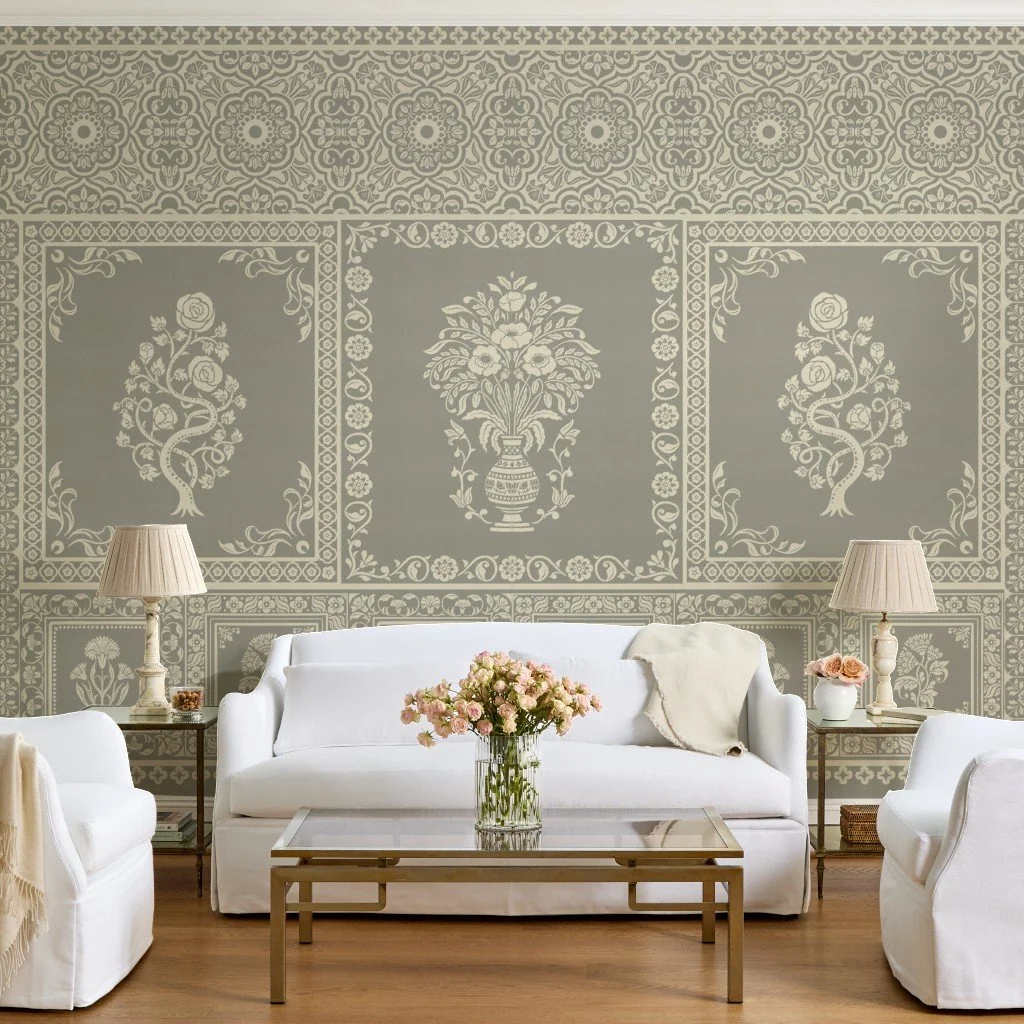 Amer Garden in Stone Grey by Gargi Panwar