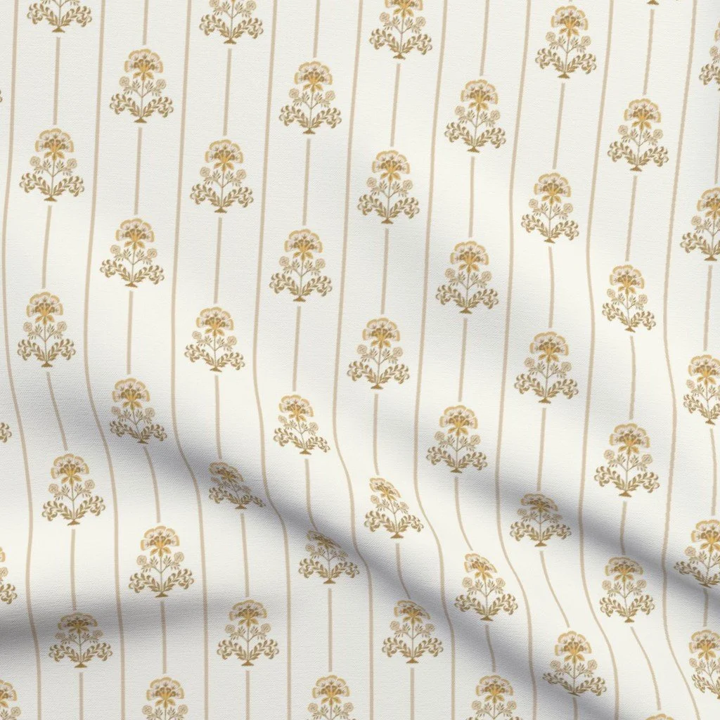 calm Indian floral-block print