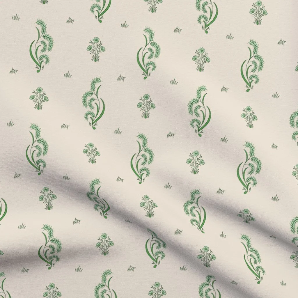 wheatgrass-stylised floral-block print