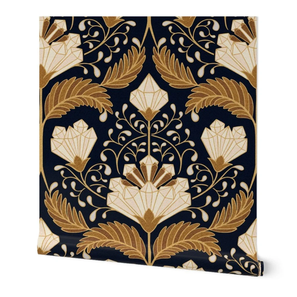 whimsigothic crystal floral