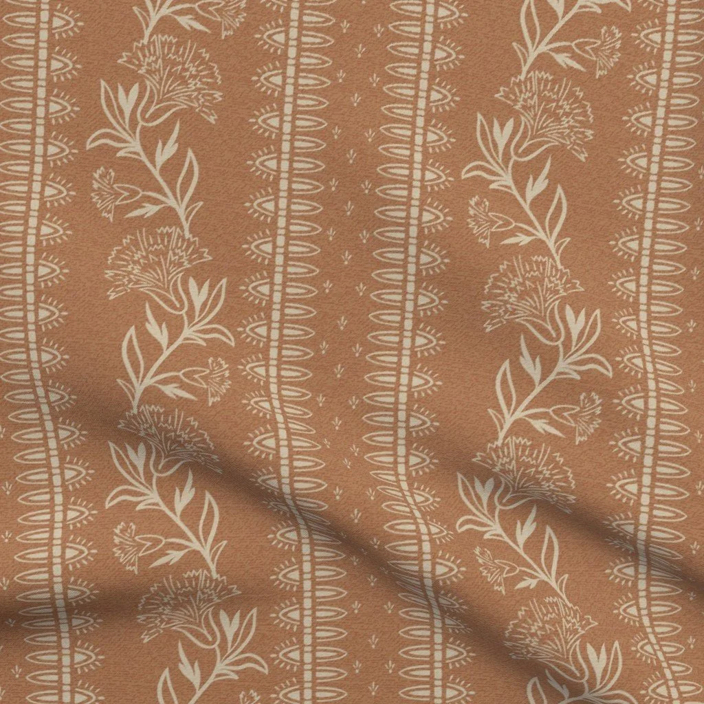 trailing carnations-border print