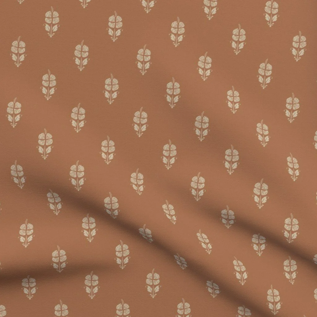 hibiscus scattered-block print