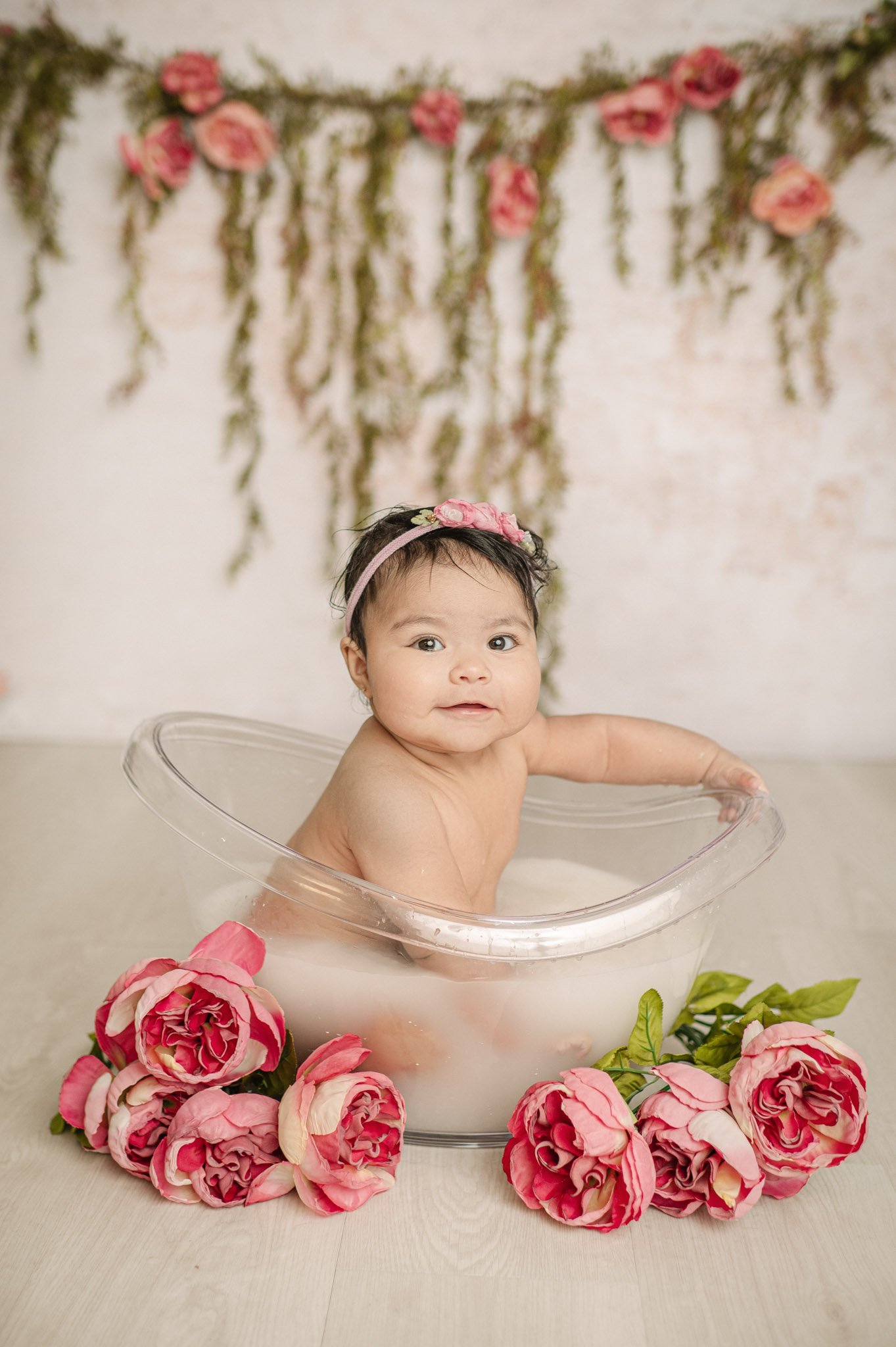 Floral greenery garland