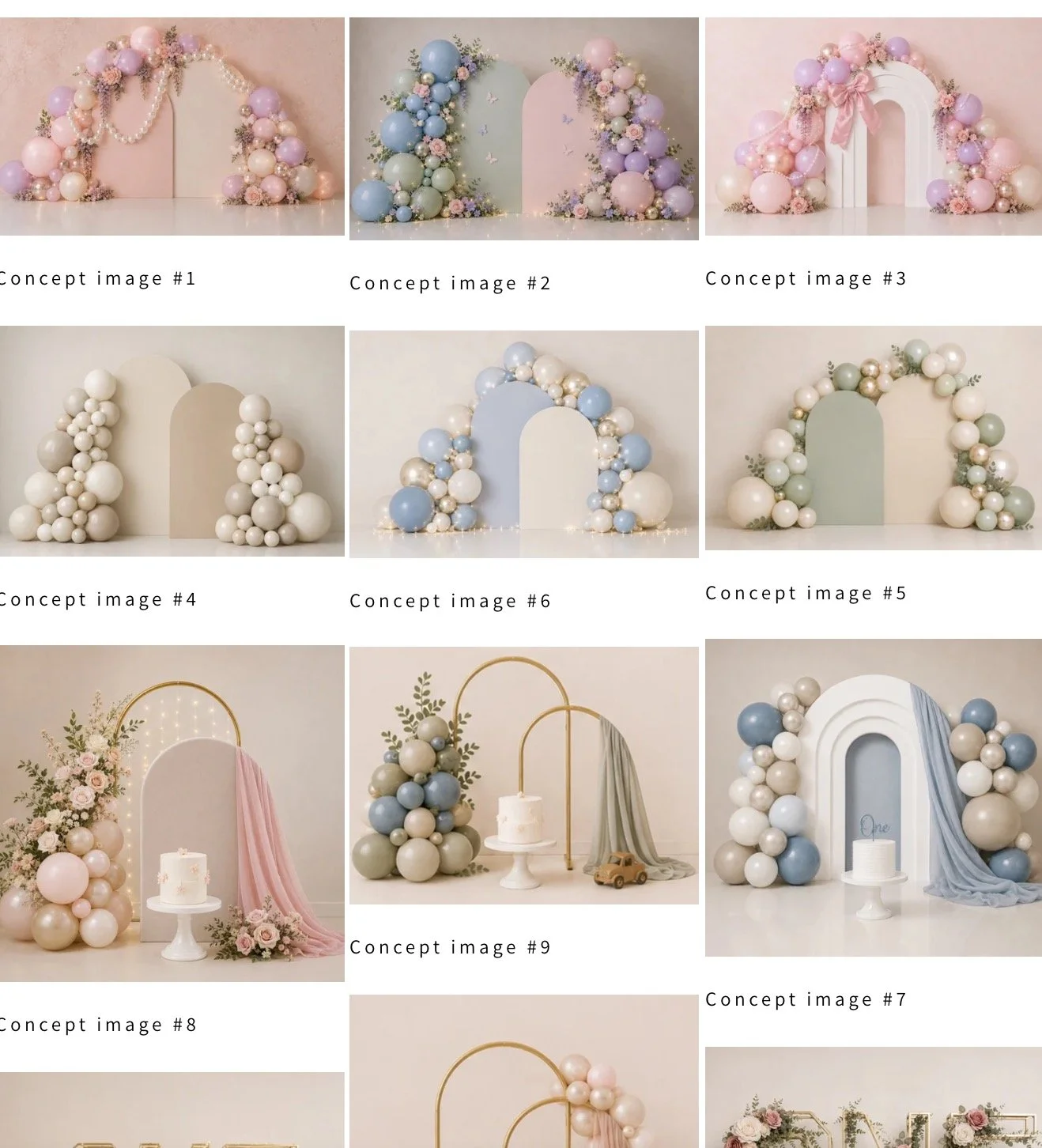 Concept backgrounds cake smash photography