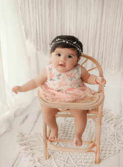 White wood with macrame