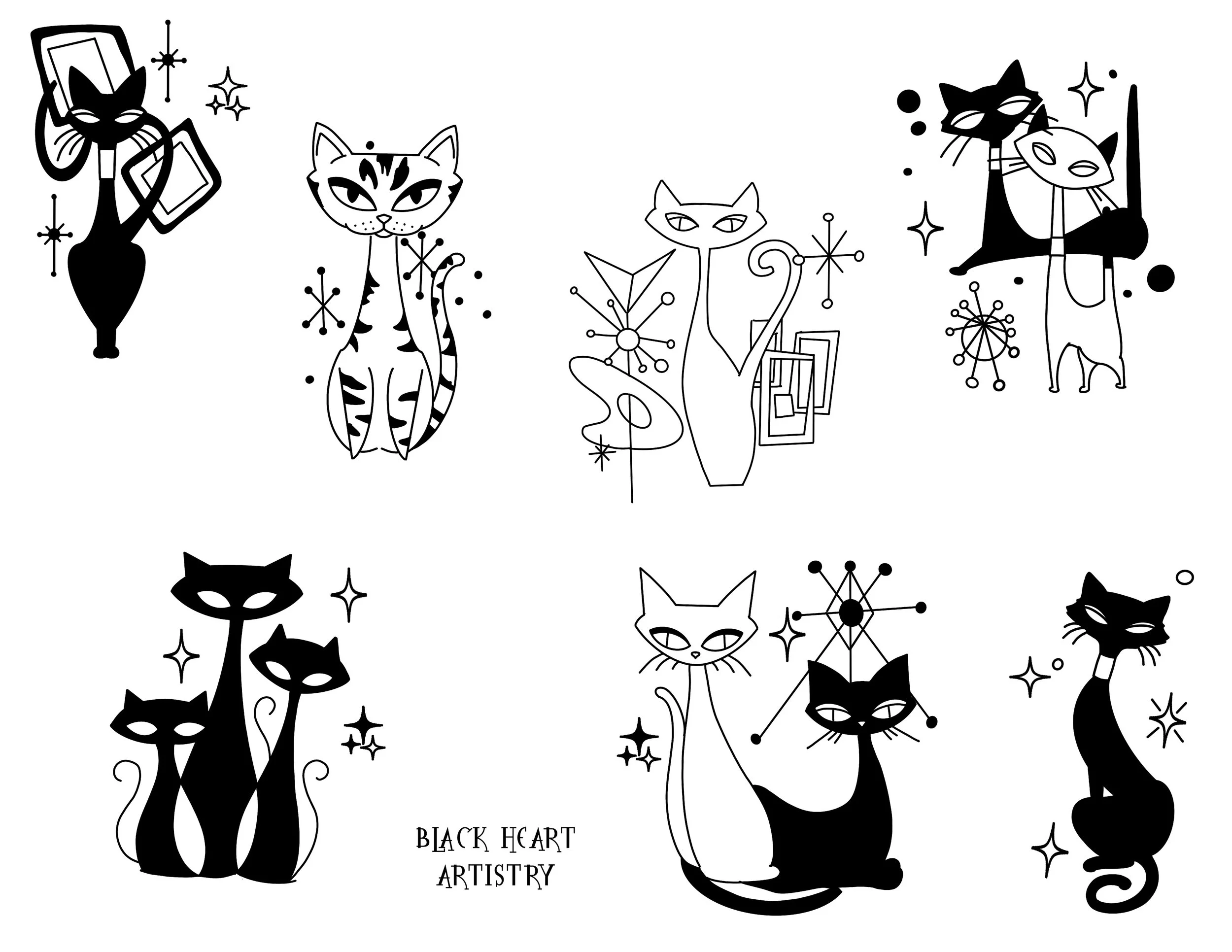 Cattoos Retro