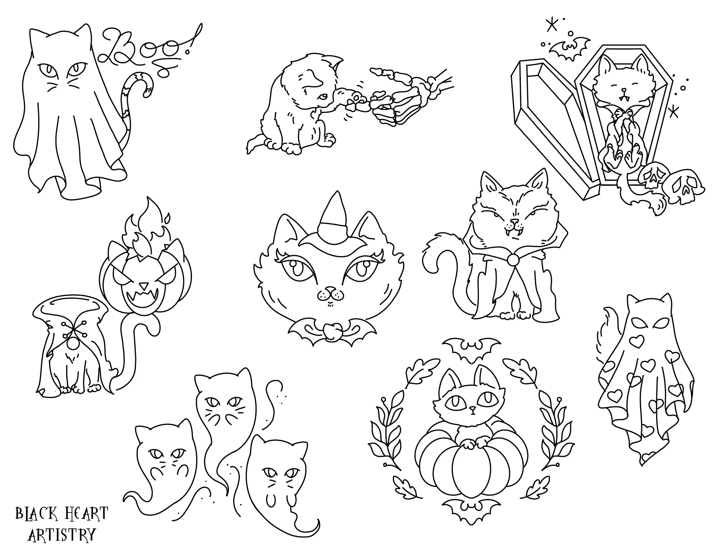 Cattoos Spooky 1