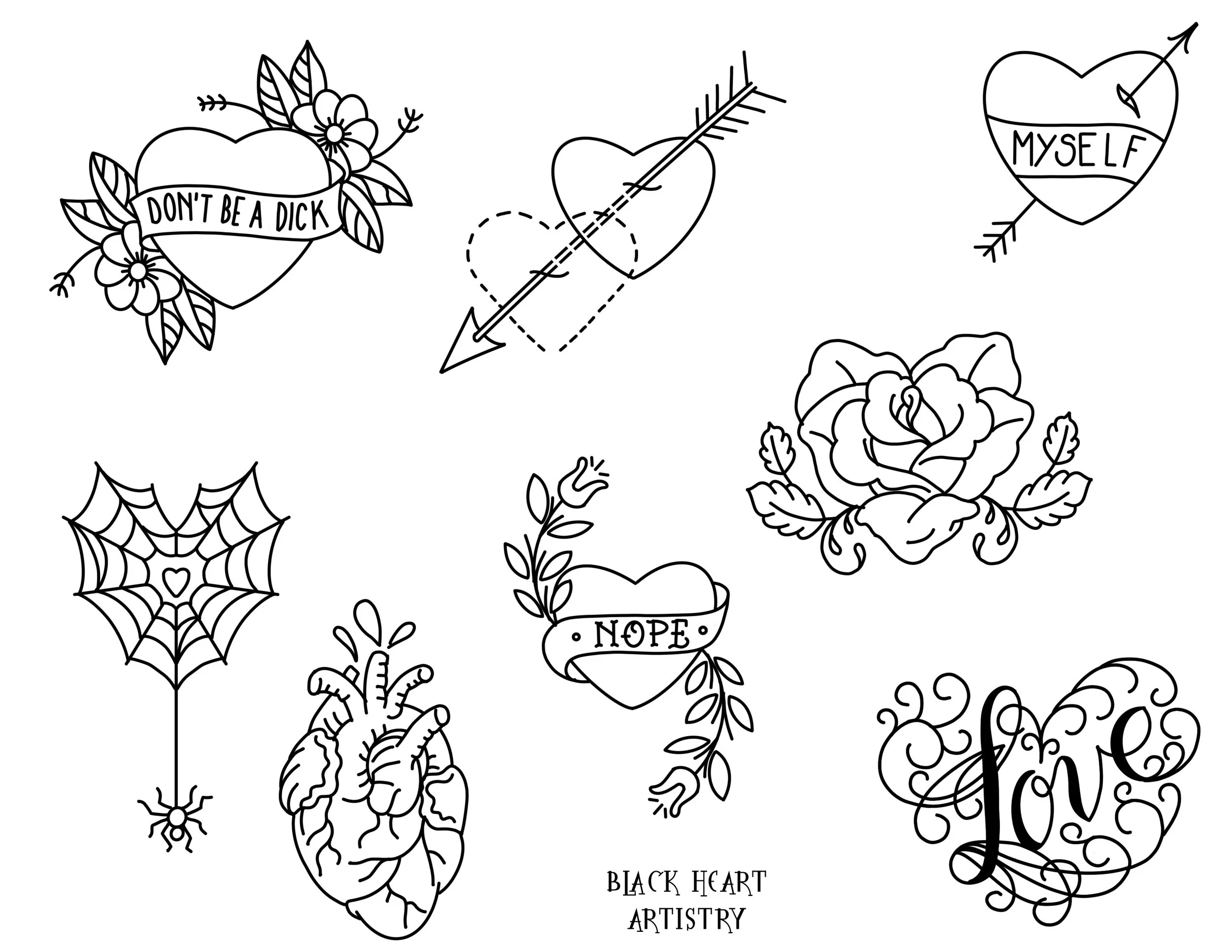 Traditional Hearts 1