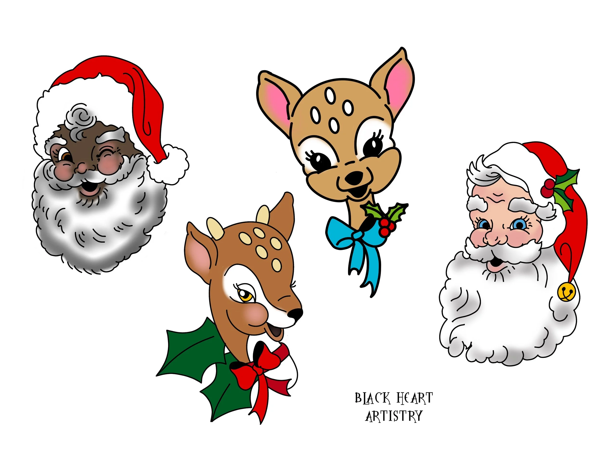 Christmas Santas 1