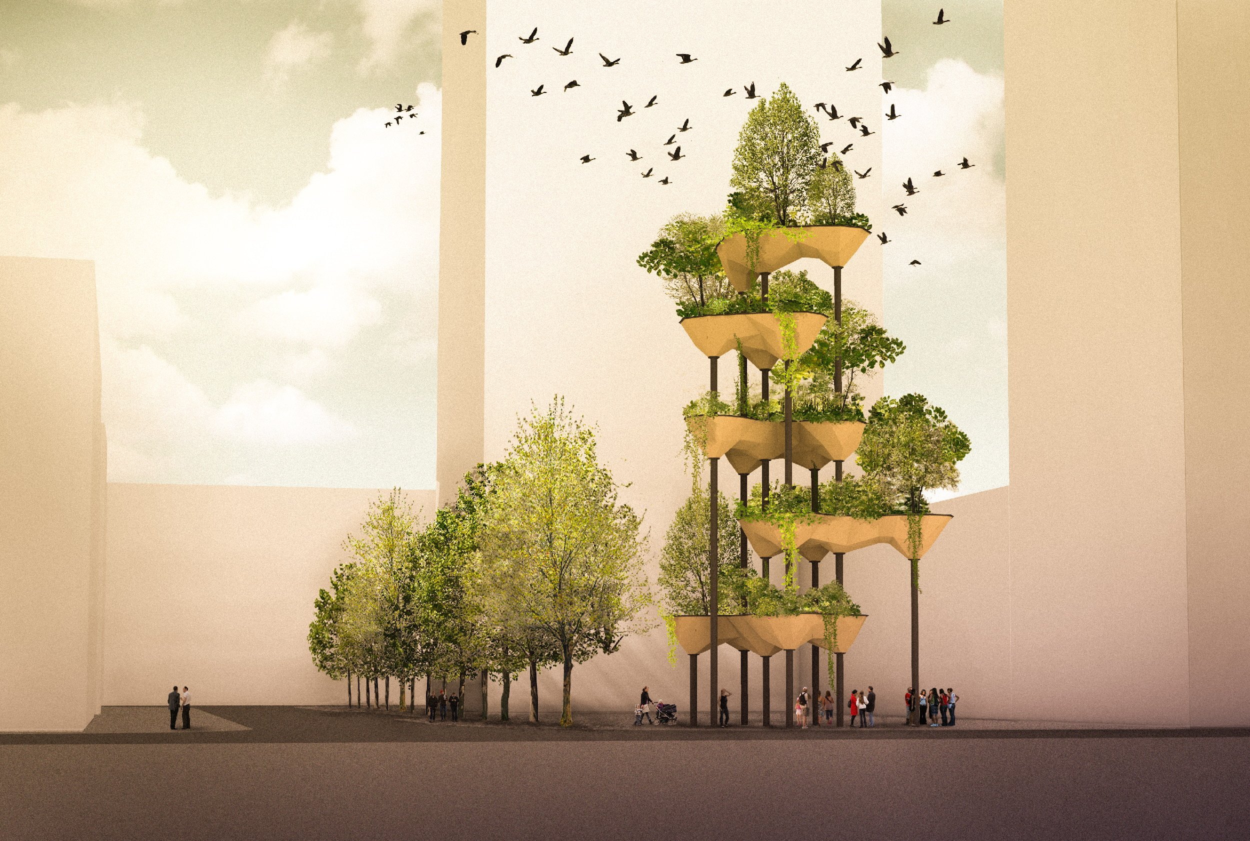 Swiss University building 'hanging gardens' using bleeding edge robotics technology