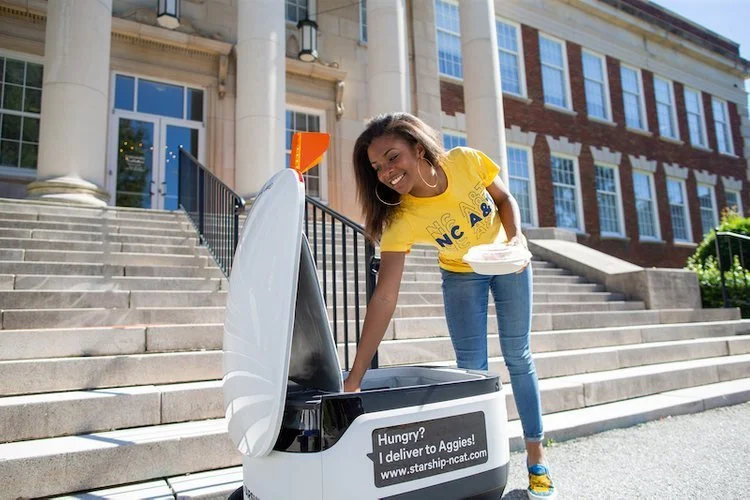 Goodyear and Starship are testing custom-engineered airless tires at Bowling Green State University.
