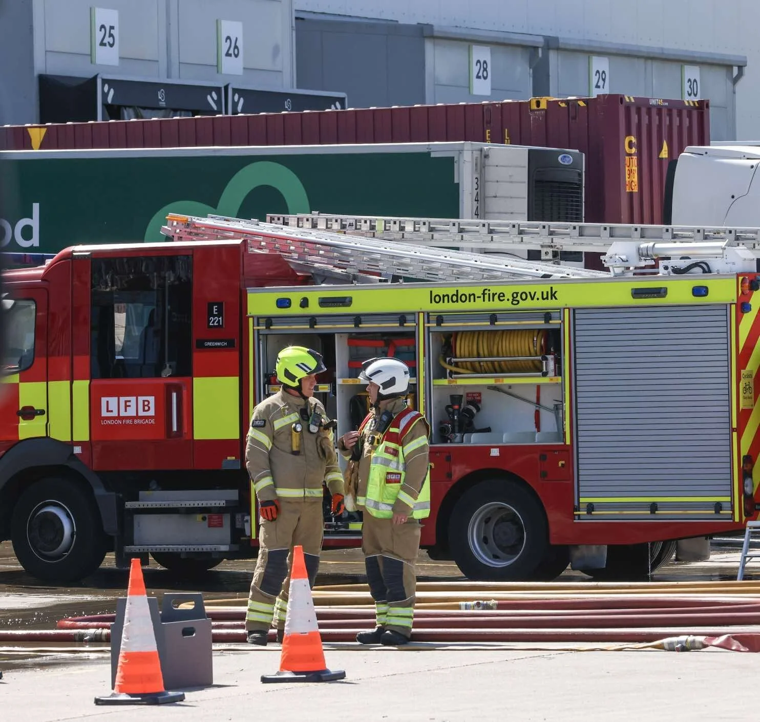 Major fire at Ocado's Erith warehouse after two robots collide on the grid