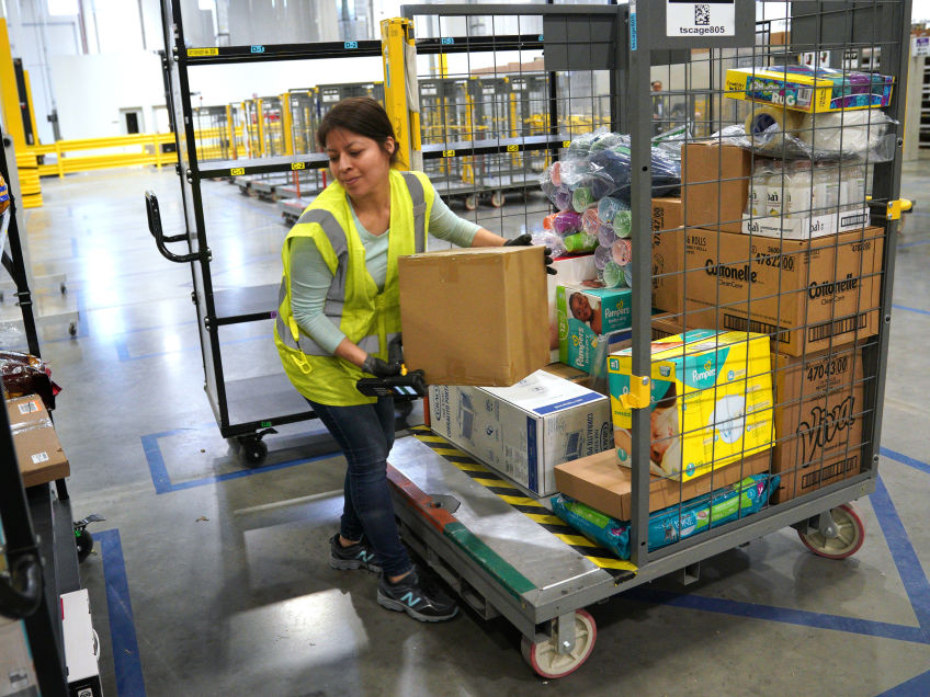 Amazon warehouse workers injured at higher rates than those at rival companies, study finds