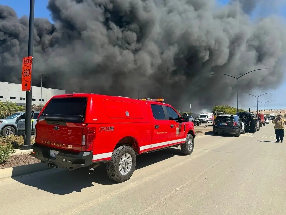 Massive Medline Automated Facility Burns Down in California