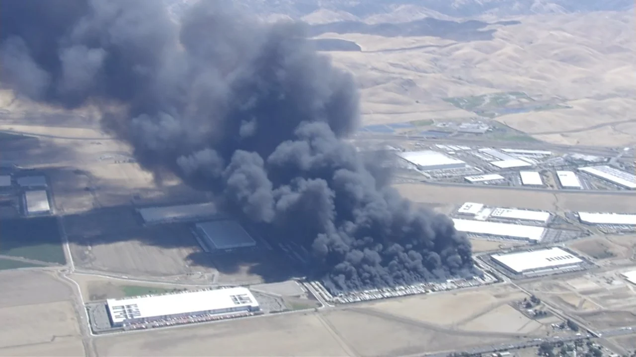 Massive Medline Automated Facility Burns Down in California