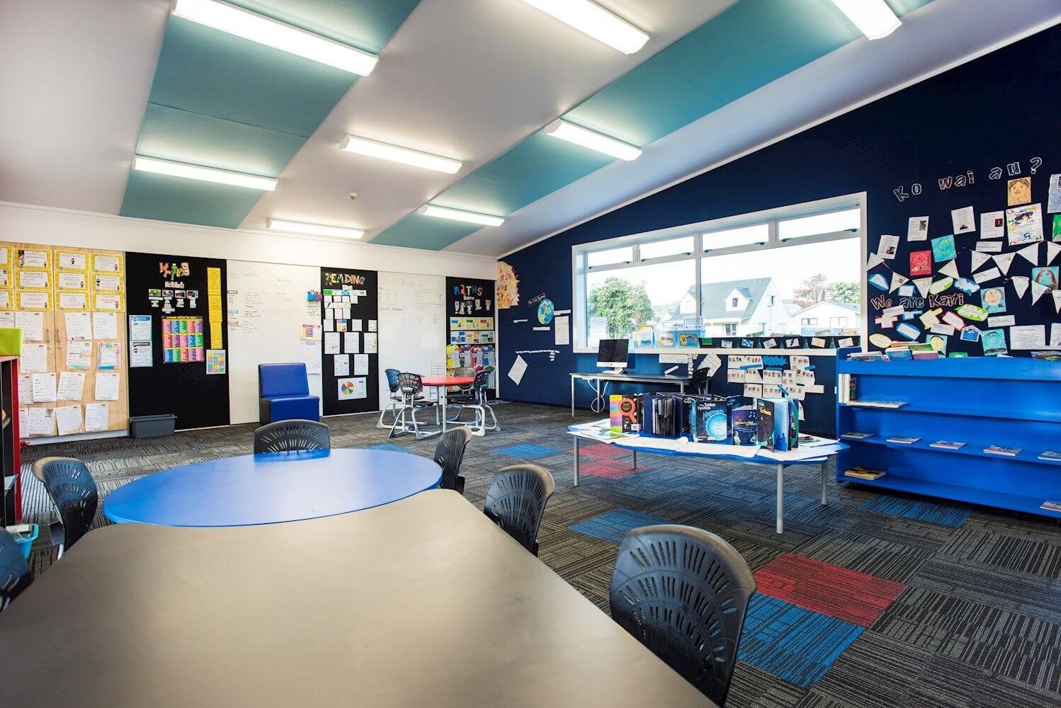 Classroom desks and chairs