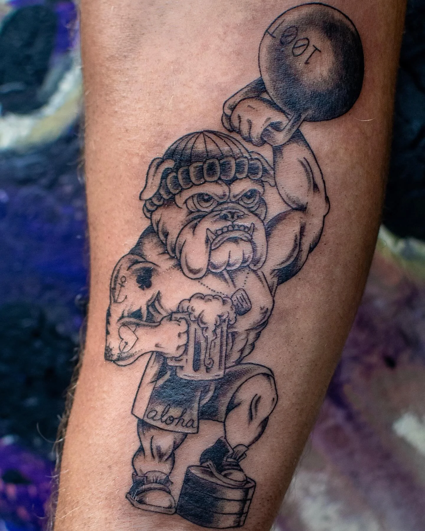 Thank you for the opportunity to create such a fun and meaningful piece, Franky 💪🏽
.
.
Safe travels and thank you for getting tattooed! 🤙🏽
.
.
 #Tattooartist #dogtattoo #crossfit #tattoo #hawaiitattoo #traditionaltattoo #oahu #oahutattoo #sailort