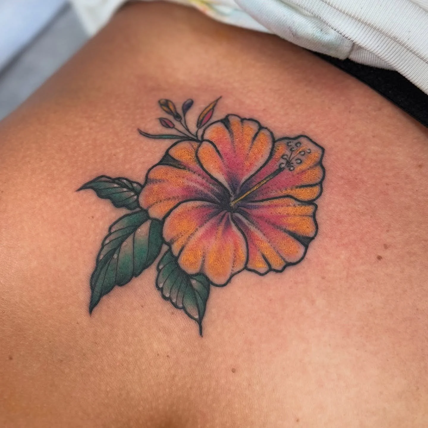 I just love the little, bold, colorful ones 😉
.
.
Thank you, Emily and Mer&egrave; for stopping into @happyyokaitattoo this past weekend 🙏🏽 This was a really fun one 🫶🏼
.
.
I&rsquo;ve still got spots available for my trips to Seattle and Austin 