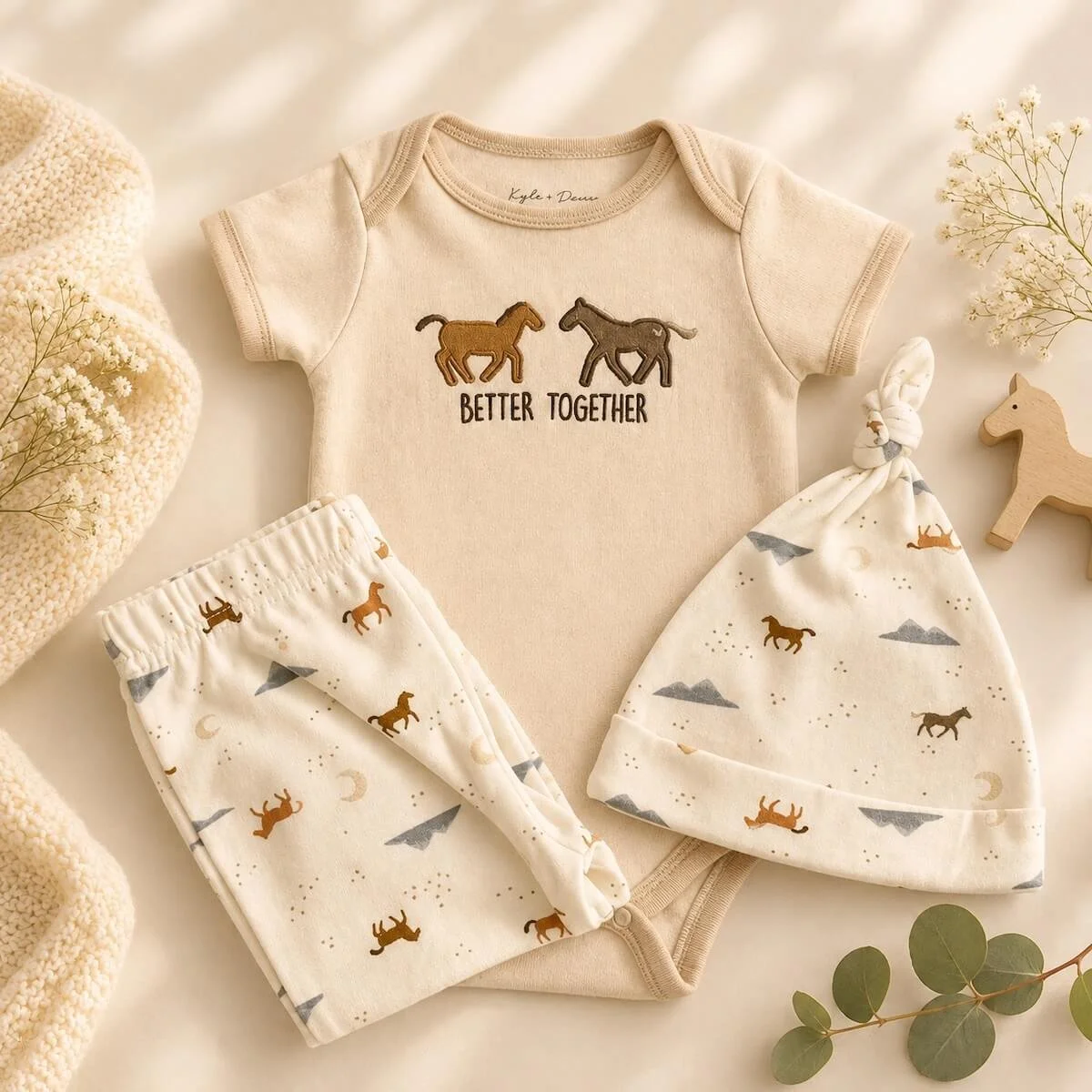 Tiny treasure bay gift clothing set to be included in the baby gift basket for Gold Coast Delivery.