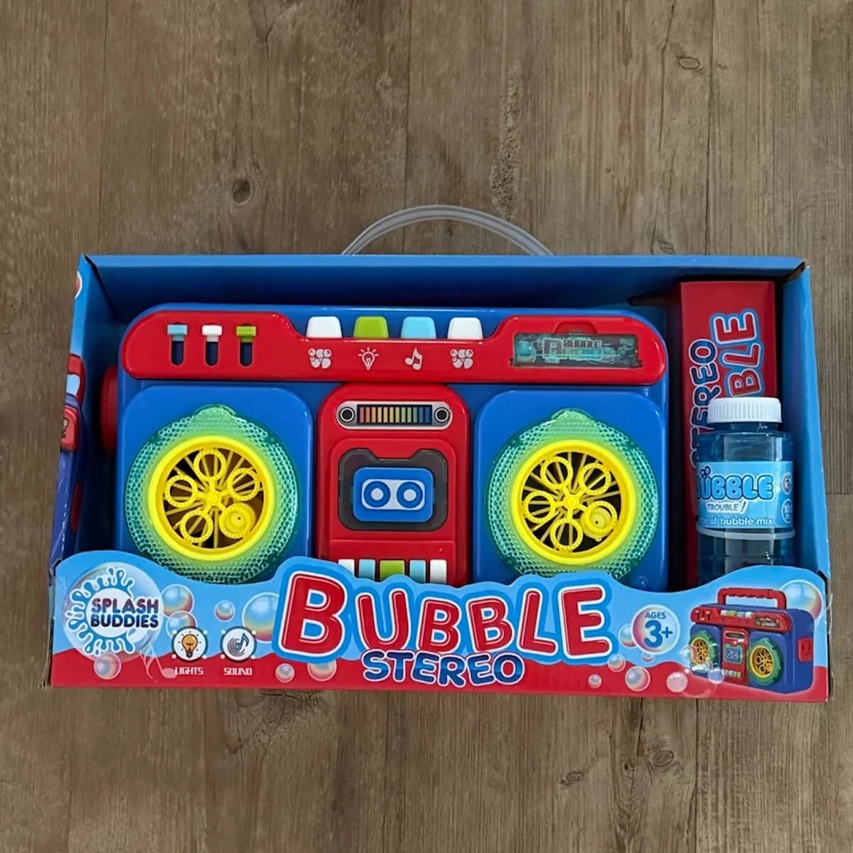 Bubbles stereo toy for children, designed for interactive play and sensory fun